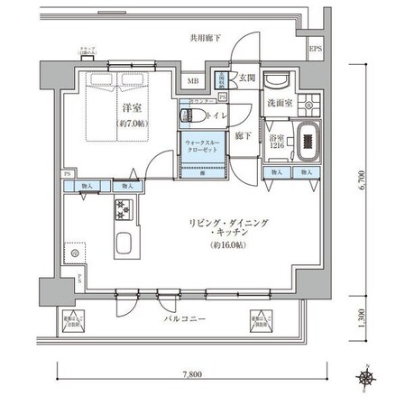 TENAS瑞穂通の物件間取画像